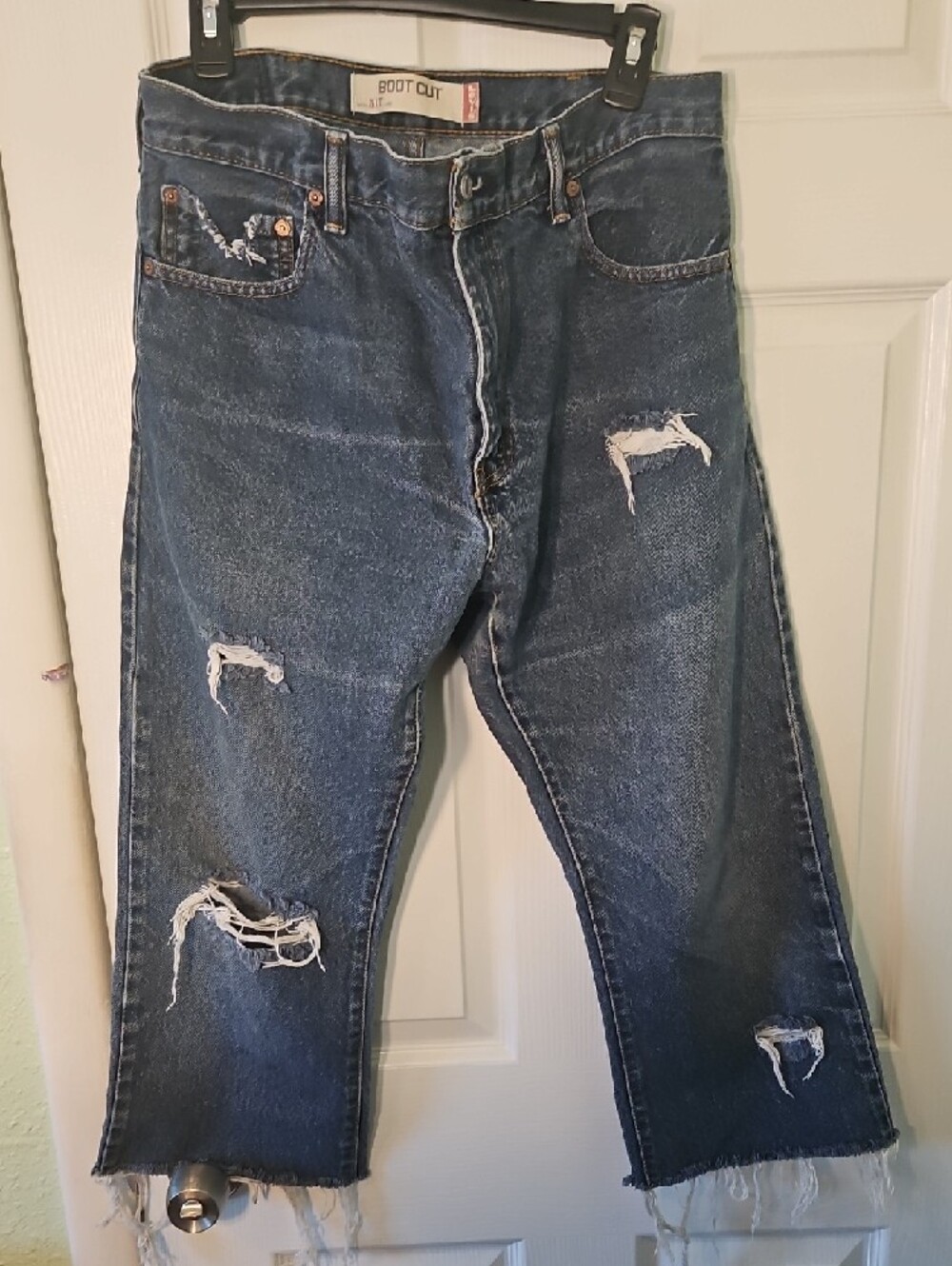 Levi's Light Cropped  Blue Women's Bootcut Jeans